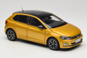 Volkswagen Polo Plus Gul OEM 1:18 ZVY000009GEL Metall — bild 6 av 8