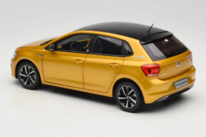 Volkswagen Polo Plus Gul OEM 1:18 ZVY000009GEL Metall — bild 7 av 8