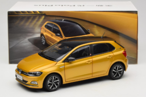 Volkswagen Polo Plus Gul OEM 1:18 ZVY000009GEL Metall — bild 8 av 8