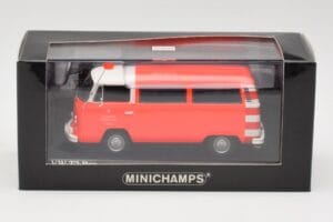 Volkswagen T2 Bus Brandkår Frankfurt Minichamps 1:43 400053091 Metall — bild 4 av 4