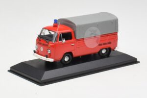 Volkswagen T2 Flatbed Brandkår Dortmund Minichamps 1:43 400053290 Metall — bild 2 av 4