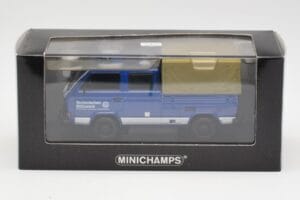Volkswagen T3 Double Cab Flatbed THW Hannover Minichamps 1:43 400055290 Metall — bild 4 av 4