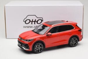Volkswagen Tiguan eTSI R-Line Persimmon Red Metallic Otto 1:18 OT489 Resin — bild 6 av 6