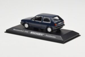 Volkswagen Golf Mk2 Blå Mässprototyp Minichamps 1:43 GOLFHANDMUSTER Metall — bild 3 av 4