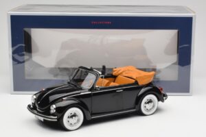Volkswagen Beetle 1303 Cabriolet Svart Norev 1:18 188533 Metall — bild 6 av 6