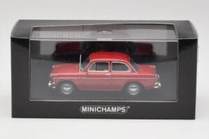 Volkswagen 1500 Ruby Röd Minichamps 1:43 VW001 Metall — bild 4 av 4