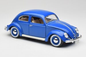 Volkswagen Beetle Blå Bburago 1:18 23124646 Metall — bild 6 av 8