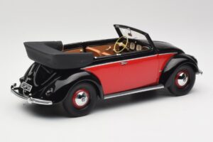 Volkswagen Beetle Cabriolet Svart & Röd Minichamps 1:18 107054132 Resin — bild 2 av 6
