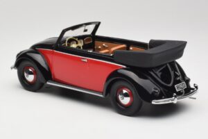 Volkswagen Beetle Cabriolet Svart & Röd Minichamps 1:18 107054132 Resin — bild 5 av 6