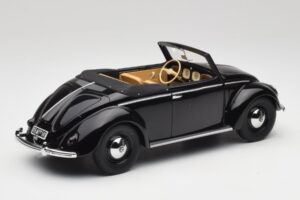 Volkswagen Beetle Type 1 Hebmuller Cabriolet Svart Minichamps 1:18 107054232 Metall — bild 2 av 6