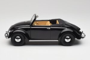 Volkswagen Beetle Type 1 Hebmuller Cabriolet Svart Minichamps 1:18 107054232 Metall — bild 3 av 6