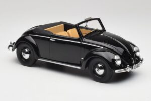 Volkswagen Beetle Type 1 Hebmuller Cabriolet Svart Minichamps 1:18 107054232 Metall — bild 4 av 6
