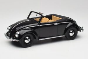 Volkswagen Beetle Type 1 Hebmuller Cabriolet Svart Minichamps 1:18 107054232 Metall