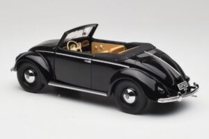 Volkswagen Beetle Type 1 Hebmuller Cabriolet Svart Minichamps 1:18 107054232 Metall — bild 5 av 6