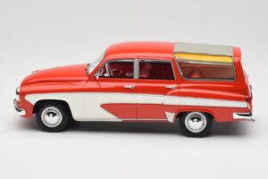 Wartburg 311 Camping Deluxe Röd Vit BoS Models 1:18 BOS037 Resin — bild 3 av 6