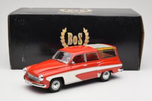Wartburg 311 Camping Deluxe Röd Vit BoS Models 1:18 BOS037 Resin — bild 6 av 6