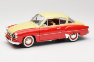 Wartburg 311 Coupe Röd & Beige Revell 1:18 8418 Metall
