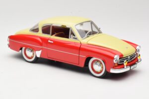 Wartburg 311 Coupe Röd & Beige Revell 1:18 8418 Metall — bild 6 av 8