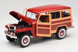 Willys Jeep Station Wagon Röd Road Signature 1:18 92858 Metall — bild 2 av 8