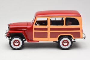 Willys Jeep Station Wagon Röd Road Signature 1:18 92858 Metall — bild 4 av 8