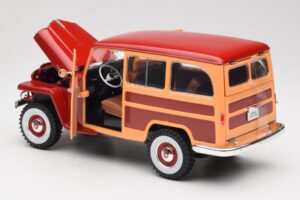 Willys Jeep Station Wagon Röd Road Signature 1:18 92858 Metall — bild 5 av 8