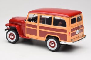 Willys Jeep Station Wagon Röd Road Signature 1:18 92858 Metall — bild 7 av 8