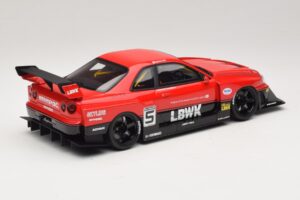 Nissan Skyline ER34 LB Super Silhouette Active Red GT Spirit 1:18 GT570 Resin — bild 2 av 6
