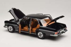 Mercedes 280 SE W108 Svart Norev 1:18 183360 Metall — bild 5 av 8