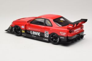 Nissan Skyline ER34 LB Super Silhouette Active Red GT Spirit 1:18 GT570 Resin — bild 5 av 6