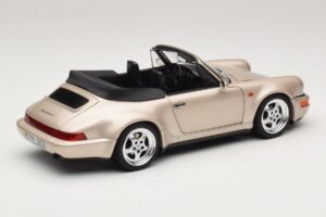 Porsche 911 964 Turbo Look Cabriolet Zermatt Silver Norev 1:18 187140 Metall — bild 3 av 8