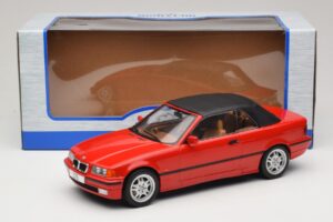 BMW 3 Series E36 Cabriolet Röd MCG 1:18 MCG18317 Metall — bild 7 av 7