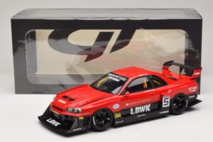 Nissan Skyline ER34 LB Super Silhouette Active Red GT Spirit 1:18 GT570 Resin — bild 6 av 6