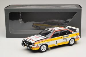 Audi Quattro #1 W. Rohrl / C. Geistdorfer Rally Monte Carlo Winner 1984 Minichamps 1:18 A5-5894 Metall — bild 6 av 6