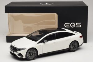 Mercedes EQS V297 Manufaktur Opalite White NZG 1:18 B66961049 Metall — bild 8 av 8