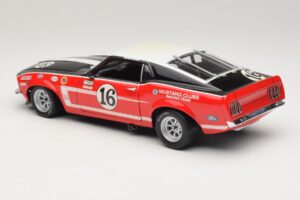 Ford Mustang Boss 302 #16 Bud Moore Engineering G. Follmer Trans-Am 1969 OEM 1:18 FORD006 Metall — bild 7 av 8