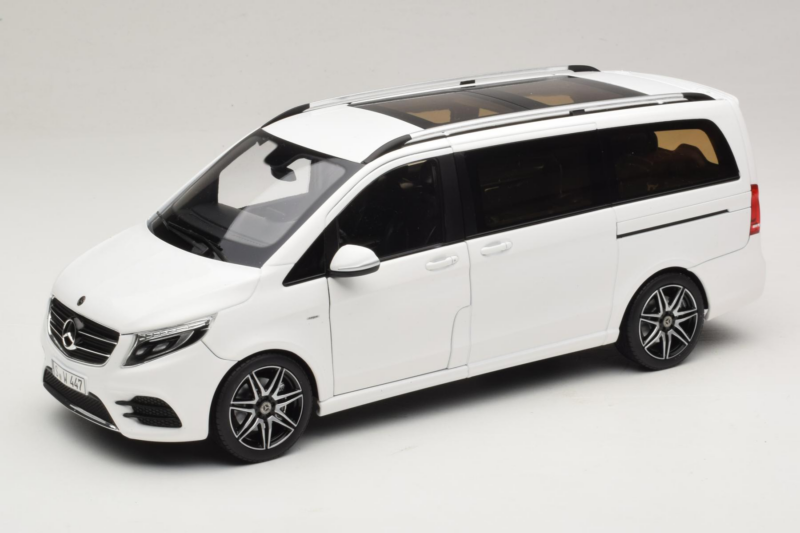Mercedes V-Class W447 AMG Line Vit Norev 1:18 183876 Metall