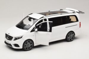 Mercedes V-Class W447 AMG Line Vit Norev 1:18 183876 Metall — bild 2 av 8