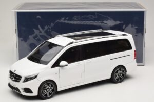 Mercedes V-Class W447 AMG Line Vit Norev 1:18 183876 Metall — bild 8 av 8