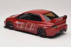Mitsubishi Lancer Evolution IX MR Fast & Furious Röd Ignition Model 1:18 2374 Resin — bild 5 av 6