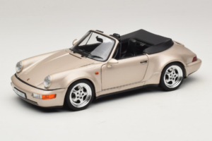 Porsche 911 964 Turbo Look Cabriolet Zermatt Silver Norev 1:18 187140 Metall
