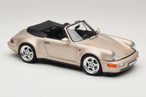 Porsche 911 964 Turbo Look Cabriolet Zermatt Silver Norev 1:18 187140 Metall — bild 6 av 8