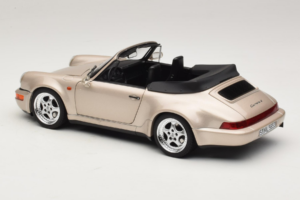Porsche 911 964 Turbo Look Cabriolet Zermatt Silver Norev 1:18 187140 Metall — bild 7 av 8