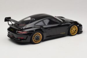 Porsche 911 992 GT3 RS Manthey Racing Svart med Guldfälgar Minichamps 1:18 MR-911-GT3RS-1804 Metall — bild 2 av 6