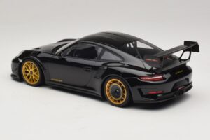 Porsche 911 992 GT3 RS Manthey Racing Svart med Guldfälgar Minichamps 1:18 MR-911-GT3RS-1804 Metall — bild 5 av 6