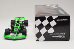 Stake Kick Sauber C44 G. Zhou Emilia Romagna GP 2024 Minichamps 1:18 117240124 Resin — bild 6 av 7