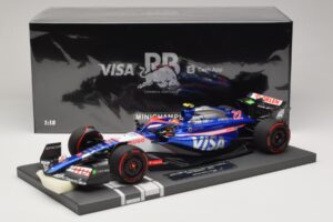 Visa Cash App RB VCARB 01 Y. Tsunoda 2024 Minichamps 1:18 117240122 Resin — bild 7 av 7