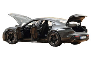 Porsche Taycan Turbo S Slate Grey Neo Norev 1:18 187654 Metall — bild 2 av 5