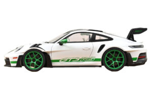Porsche 911 992 GT3 RS Tribute to Carrera RS Vit Python Green Norev 1:12 127535 Metall — bild 3 av 4