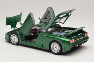 Bugatti EB110 Grön Metallic Bburago 1:18 3003 Metall — bild 5 av 8
