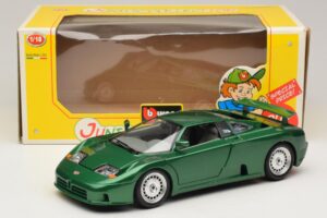 Bugatti EB110 Grön Metallic Bburago 1:18 3003 Metall — bild 8 av 8